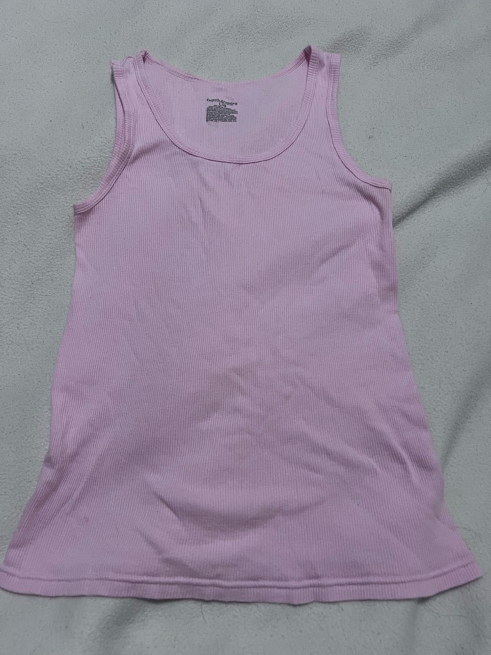 Classic Ribbed Tank Top - Light Pink